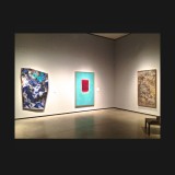 Graham Peacock's Starry Night, 1986,  with paintings by Doug Haynes and Robert Scott, at the Art Gallery of Alberta's '90 x 90 ' Anniversary Exhibition Summer 2014
