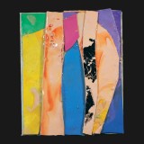 #13, Bruxelles Suite, Painted Canvas Collage11 3/4 x 9 3/4, 1999