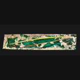 Evergreen Feathers, 2015, 
72 1/2 x 15 1/2 inches, Acrylic on Canvas 