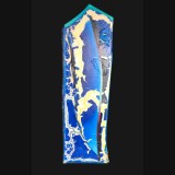 Blue Peak, 2015 71 1/2 x 23 inches, Acrylics with canvas collage

