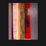 Easter Island Dawn, 2011Painted Canvas Collage, 60 x 48 inches
