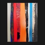 #1 Suite One Eleven, 2011
Painted Canvas Collage, 14 x 11 inches