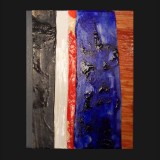 #43 Suite One Eleven, 2011
Painted Canvas Collage, 14 x 11 inches