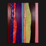 #108 Suite One Eleven, 2011
Painted Canvas Collage, 14 x 11 inches