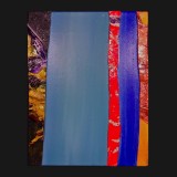 #111 Suite One Eleven, 2011
Painted Canvas Collage, 14 x 11 inches