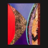 #60 Suite One Eleven, 2011
Painted Canvas Collage, 14 x 11 inches