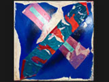 Himalyan Pass, 2016/17Acrylic on canvas with collage, 74 3/4 x 74