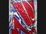 Onward, 2016Acrylic on canvas with collage, 80 x 55 1/2