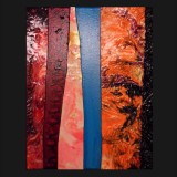 #2, The Turkish Suite, Painted Canvas Collage, 14 x 11 inches A/C, 2011