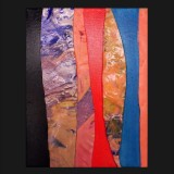 #4, The Turkish Suite, Painted Canvas Collage, 14 x 11 inches A/C, 2011