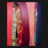 #5, The Turkish Suite, Painted Canvas Collage, 14 x 11 inches A/C, 2011