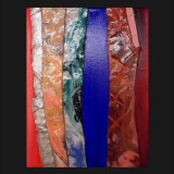 #7, The Turkish Suite, Painted Canvas Collage, 14 x 11 inches A/C, 2011