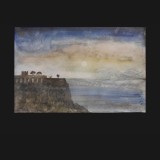 From Vico Equense, Italy. Sunset over Vesuvius, May 11 2008, Peacock 2008, 15 x 22 inches.Consigned to Art Gallery of Alberta, Art Rental and Sales Gallery, February 2012