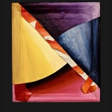 OVER, 'Within the Frame’, Suite Two, 2016- 2017,36 x 32 inches,  Acrylics with Canvas Collage