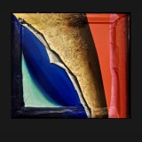 BOUQUET, 'Within the Frame’, Suite Two, 2016- 2017,36 x 32 inches,  Acrylics with Canvas Collage